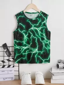 SHEIN Tanks Bé Trai Đồ họa Giải trí - Nhiều màu - Xem 1