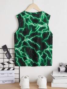 SHEIN Tanks Bé Trai Đồ họa Giải trí - Nhiều màu - Xem 2