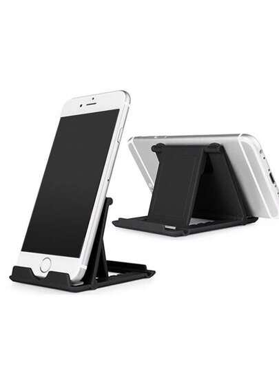 Desktop Foldable Solid Color Phone Holder, Portable Universal Desk Stand For All Phones Compatible With IPhone, Android Phone, Gift For Birthday, Family, Friends Phone Stand, Phone Accessories