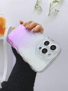 Ombre Clear Phone Case - Purple - View 4