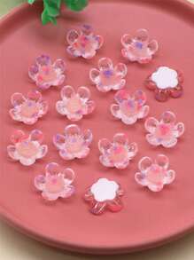 15 chiếc Nữ Hoa Trang Trí Phát Sáng Trong Bóng Tối Thời Trang Tự Làm Phụ Kiện Tóc Cho Tự Làm Kẹp Tóc - Màu Hồng Tươi - Xem 2