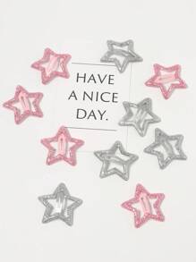 10 cái NỮ Long lanh Thiết kế ngôi sao Duyên dáng Kẹp Để Trang Trí Hàng Ngày Đường phố - Nhiều màu - Xem 1