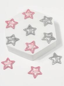 10 cái NỮ Long lanh Thiết kế ngôi sao Duyên dáng Kẹp Để Trang Trí Hàng Ngày Đường phố - Nhiều màu - Xem 6