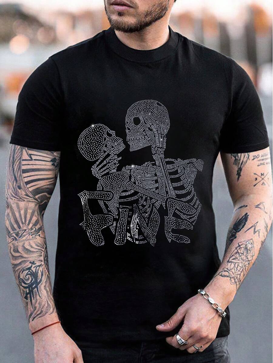 Manfinity LEGND Áo thun & Áo lót Nam Lễ Các Thánh Đường phố - màu đen - Xem 1