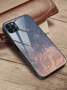 1pc Colorful Phone Case With Soft Tpu Edge For Anti-fall And Anti-scratch, Shockproof And Ultra-thin Hard Shell. High-end Feel With Lens Protection. Compatible With Iphone/samsung/xiaomi/redmi/oppo/oneplus Phones - Multicolor - View 2