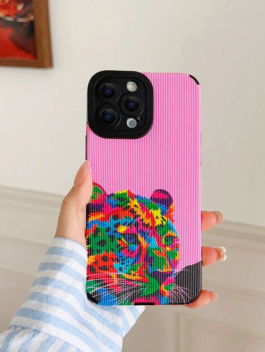 Etui na telefon ze wzorem tygrysa - Wielokolorowe - Zobacz 1