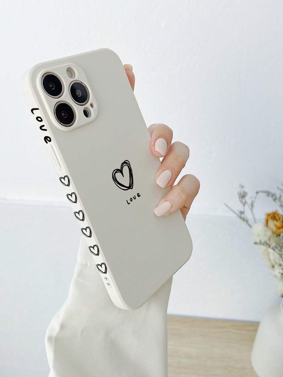 Heart Pattern Anti-fall Phone Case - Multicolor - View 1