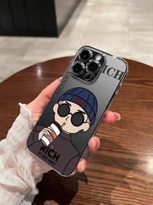 Funda de teléfono con gráfico de figura de taza de café compatible con iPhone 15/15Pro/15Plus/15Promax, estilo Kawaii - Multicolor - Ver 4