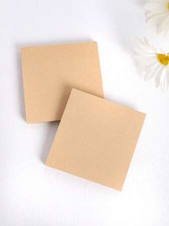 1 pieza Nota adhesiva unicolor simple a escribible para alumno