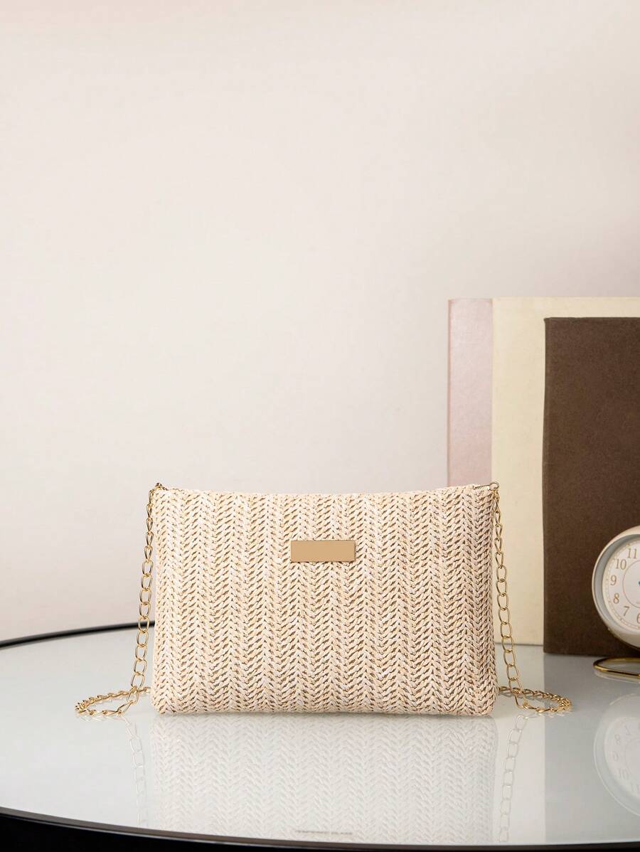 Bolso de noche Brillante de lentejuelas para mujer de lujo, bolso glamoroso, elegante y exquisito, con un lujo minimalista tranquilo y pequeño de vacaciones con piedras de strass para niña, mujer, novia; perfecto para fiesta, boda, baile, cena/banquete, bolso de paja, bolso de playa de paja, esencial para la playa, cosas para la playa y para el verano, mejor bolso de mujer para vibraciones de playa