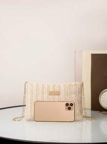 Bolso de noche Brillante de lentejuelas para mujer de lujo, bolso glamoroso, elegante y exquisito, con un lujo minimalista tranquilo y pequeño de vacaciones con piedras de strass para niña, mujer, novia; perfecto para fiesta, boda, baile, cena/banquete, bolso de paja, bolso de playa de paja, esencial para la playa, cosas para la playa y para el verano, mejor bolso de mujer para vibraciones de playa