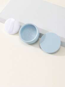 1入組空彩妝粉末狀空盒帶粉撲 - 藍色 - 查看 3