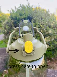 1入組PC水瓶現代主義字母圖形飲水瓶適用於室內和室外