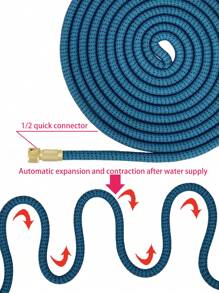 5pcs/set TPE Watering Gun Set, Simple Stretchable Pressurized Garden Hose Nozzle Set For Garden - Multicolor - View 9