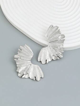 2 piezas Pendientes de tachuela moda con textura para mujeres para decoración diaria