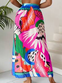 SHEIN Swim Cover Up Rock mit seitlichem Knoten,