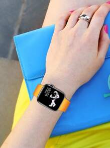 1 条 ST.SIABE 时尚纯色硅胶表带，柔软舒适透气腕带替换表带兼容 Apple Watch Series 10/9/SE/8/7/6/5/4/3/2/1 38mm 40mm 41mm 45mm 44mm 42mm 49mm - 查看 3
