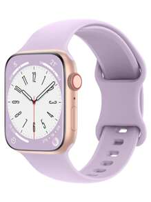 1 条硅胶纯色表带，兼容 Apple Watch 38 毫米 40 毫米 41 毫米 45 毫米 44 毫米 42 毫米 49 毫米系列 SE/6/5/4/3/2/1，柔软透气替换腕带，兼容 Apple Watch Ultra - 查看 2