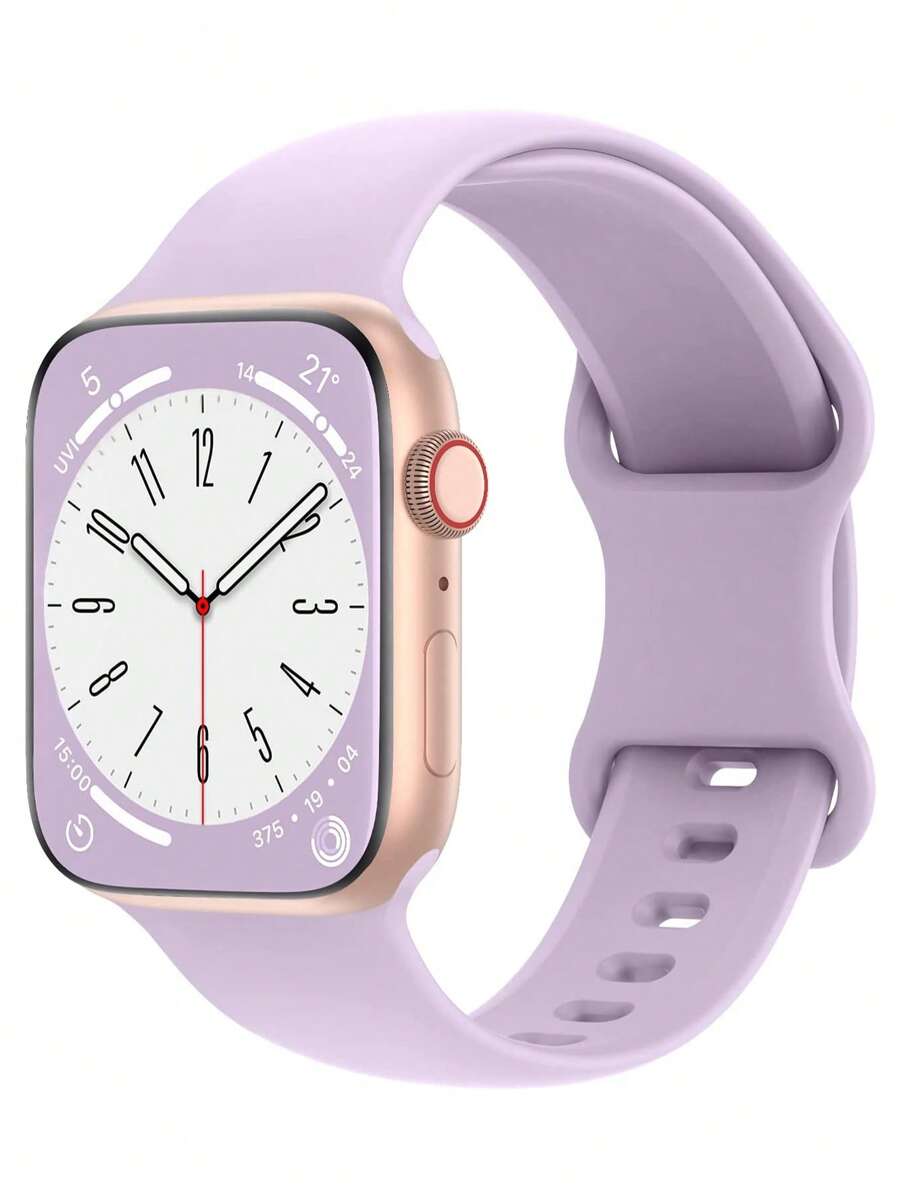 1 条硅胶纯色表带，兼容 Apple Watch 38 毫米 40 毫米 41 毫米 45 毫米 44 毫米 42 毫米 49 毫米系列 SE/6/5/4/3/2/1，柔软透气替换腕带，兼容 Apple Watch Ultra