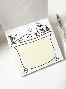 1 Bảng Ghi Nhớ Đồ Họa Hoạt Hình, Bảng Ghi Chú Di Động Dễ Thương Dành Cho Trường Học, Sinh Viên, Văn Phòng, Viết - Màu vàng - Xem 2