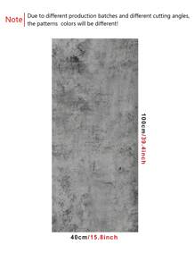 1入組素色毛絨地板貼紙簡約素色防滑防水地板貼紙家用 - 灰色 - 查看 4