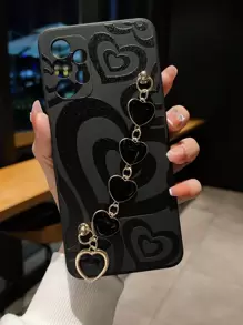 Ốp Điện Thoại Họa Tiết Trái Tim Chống Rơi Có Dây Đeo Tay Tương Thích Với iPhone15/15Plus/15Pro/15Promax - Nhiều màu - Xem 1