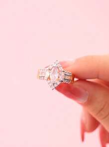 Anillo zirconia cúbica - Multicolor - Ver 2