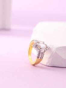 Anillo zirconia cúbica - Multicolor - Ver 4