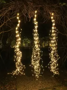 1pc 400 LED 8 Function 2.8m USB Powered Tail Lights String, Vine Lights, Waterfall Lights, Indoor/Outdoor Lighting, Atmosphere Lights, Yard Decor Lights