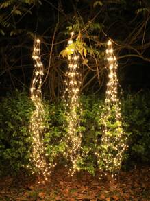 1pc 400 LED 8 Function 2.8m USB Powered Tail Lights String, Vine Lights, Waterfall Lights, Indoor/Outdoor Lighting, Atmosphere Lights, Yard Decor Lights