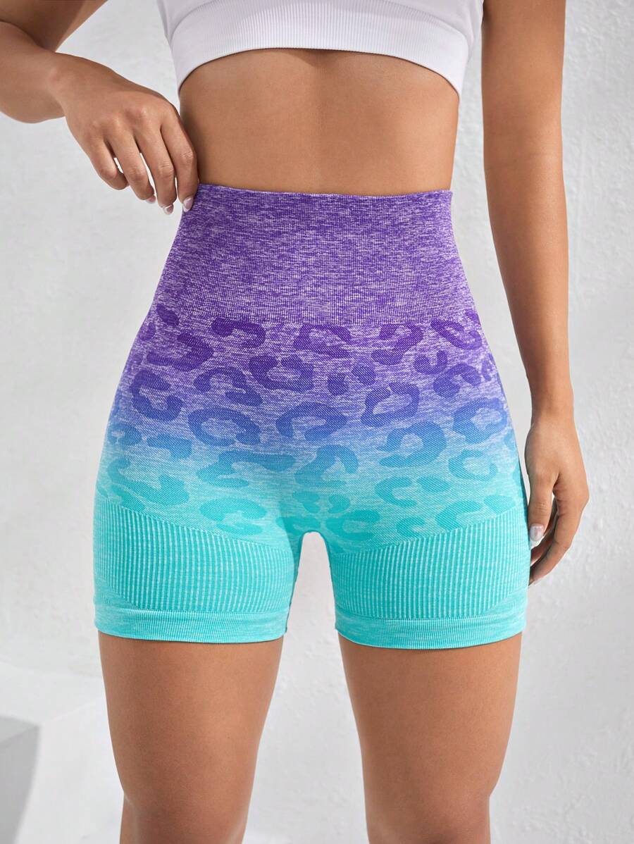 SHEIN Sport Gameset Ombre Wideband Waist Sports Shorts for Sale
