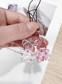 2pcs Random Bear Decor Phone Lanyard - Multicolor - View 5