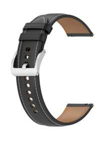 Dây đeo cổ tay chạm khắc bằng da cao cấp Tương thích với đồng hồ thông minh Samsung Galaxy Watch5/5 Pro/4/3/Gear S3 (Chỉ có dây đeo, không bao gồm đồng hồ) - màu đen - Xem 2