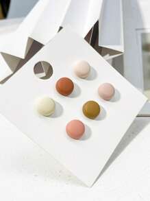 6pcs Women Round Fashionable Scarf Buckle For Daily Life Women Pins - View 4