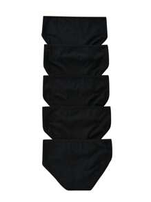 Sparklyn Niña preadolescente 5 Paquete Bragas Sólidas