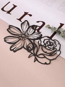 20 peças Papel decorativo artesanal em forma de flor oco vintage multiuso para diy conta de mão