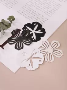 20 peças Papel decorativo artesanal em forma de flor oco vintage multiuso para diy conta de mão