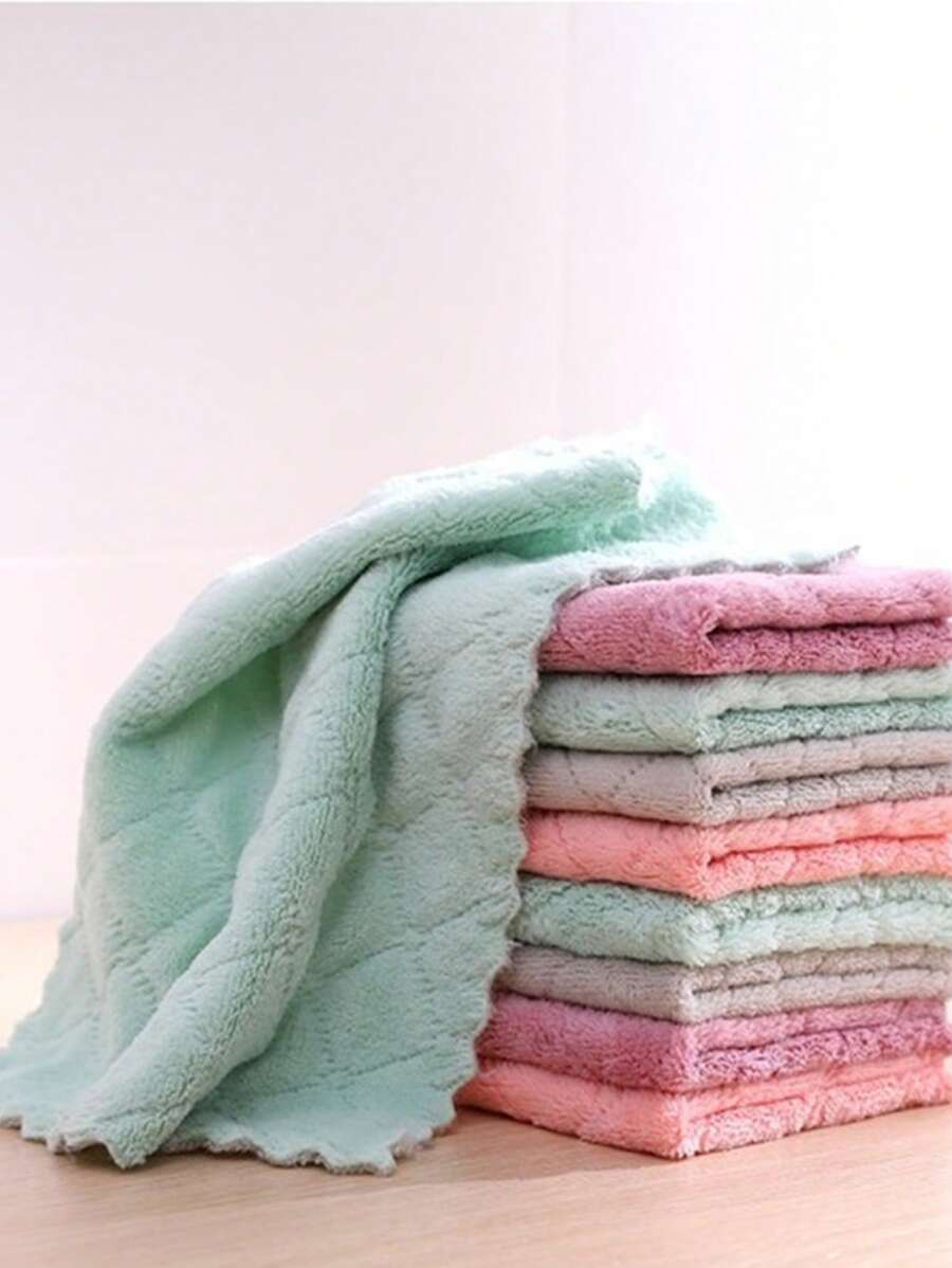 1入組雙色清潔現代纖維清潔抹布適用於廚房