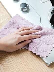 1入組雙色清潔現代纖維清潔抹布適用於廚房