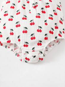 Bodysuits Em bé Xù Rau quả Tất cả trên in - trắng - Xem 4