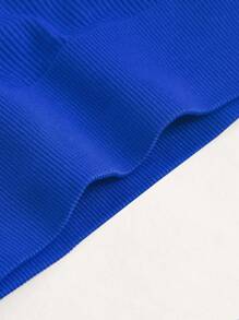 Easithlete Wide Waistband Sports Shorts Blue ShortsWomen Sweat Short, Gym Short, Biker Short - Blue - View 8