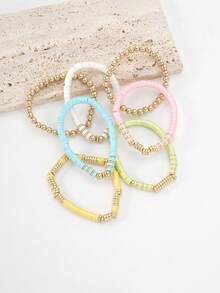 chiếc vòng tay đính cườm tối giản - Nhiều màu - Xem 2