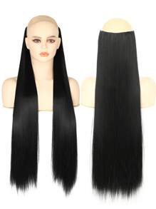 Kẹp Trong Phần Mở Rộng Tóc Tổng Hợp Dài Thẳng - màu đen - Xem 3