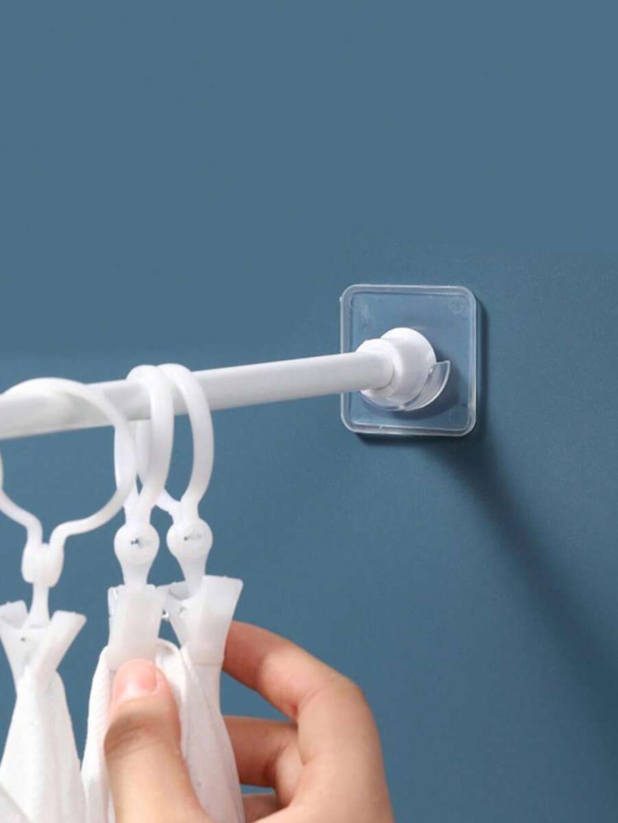 1入組滌綸窗簾桿支架家用極簡主義透明桿固定手鍊