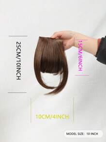 Pony Gerade Synthetik Haar & Koteletten