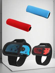1 Leg Strap And 2 Ring-Con Grips Ring-Con Compatible With Switch Fit Adventure Game,Non-Slip Grips And - Multicolor - View 2