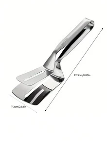 1 Kẹp gắp thức ăn bằng thép không gỉ, Kẹp gắp thức ăn nướng cổ điển cho nhà bếp - Bạc - Xem 6