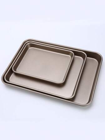 1入組碳素鋼烘烤極簡素色託盤