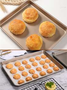 khay nướng bằng thép carbon, khay rắn tối giản cho nhà bếp - Vàng - Xem 3