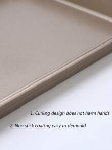 khay nướng bằng thép carbon, khay rắn tối giản cho nhà bếp - Vàng - Xem 5